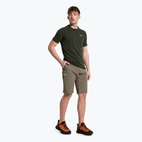 Pantaloncini da trekking Salewa Talveno DST da uomo con cordino elastico