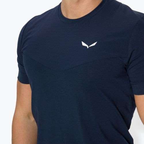 Maglietta da arrampicata Salewa Lavaredo uomo Canapa blazer navy