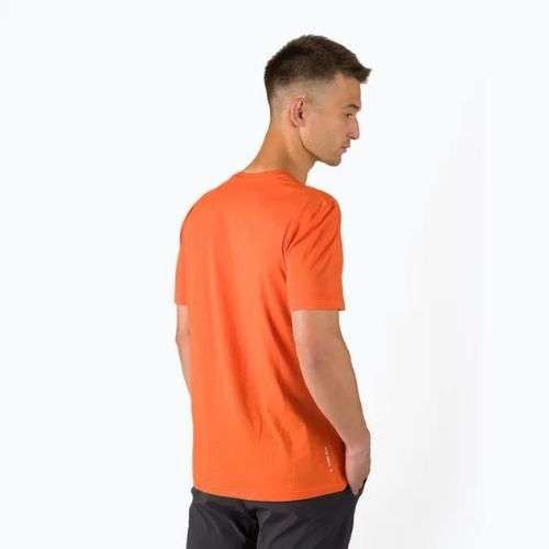 Camicia da trekking Salewa Alpine Hemp Logo rosso/arancione da uomo