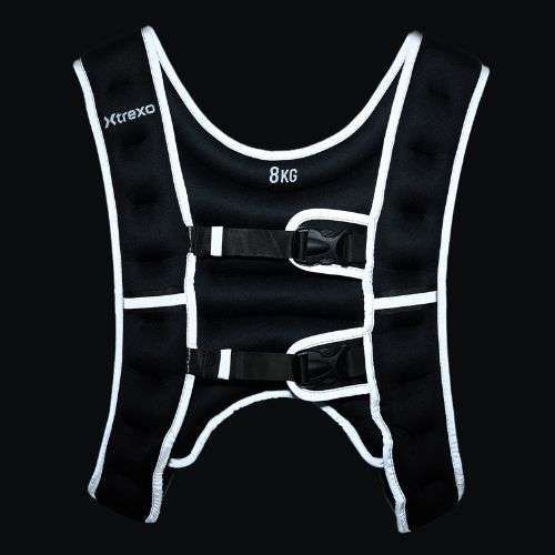 XTREXO WV-08 Gilet per allenamento con i pesi da 8 kg nero