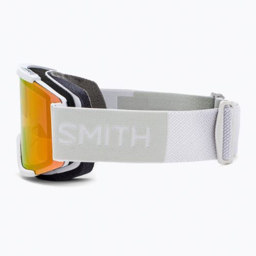 Smith Squad white vapor/chromapop photochromic red mirror occhiali da sci