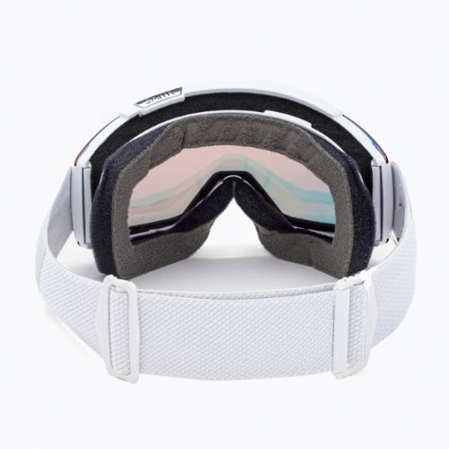 Smith Squad white vapor/chromapop photochromic red mirror occhiali da sci