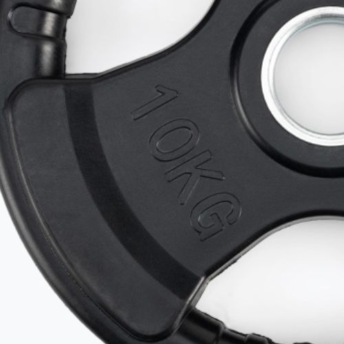 XTREXO RW10 10 kg peso in ghisa gommata nera