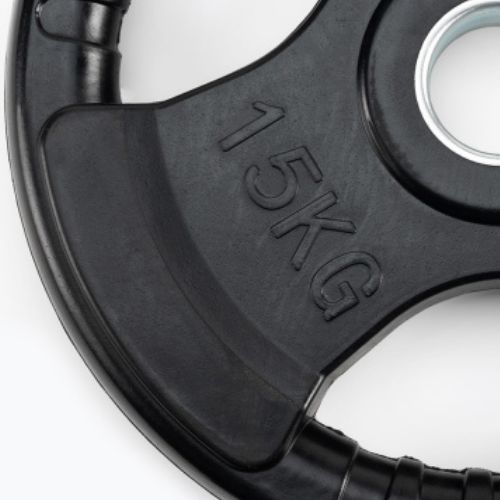 XTREXO RW15 15 kg peso in ghisa gommata nera