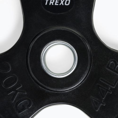 XTREXO RW20 Peso in ghisa gommata da 20 kg nero