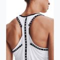 Canotta Under Armour Knockout bianco/bianco/nero da donna per allenamento 4