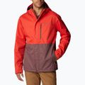Giacca antipioggia Columbia Hikebound da uomo, color uvetta chiara e piccante 7
