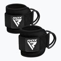Cinghie con gancio alla caviglia RDX Gym Ankle Pro A4 nero