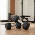 Manubri gommati XTREXO Hex 7,5 kg 3