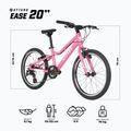 Bicicletta per bambini ATTABO EASE 20" rosa 2