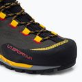 Scarponi da montagna La Sportiva Trango Tech Leather GTX da uomo nero/giallo 7