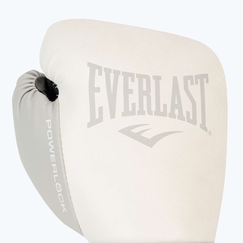 Everlast Powerlock Pu guantoni da boxe uomo bianco EV2200 5