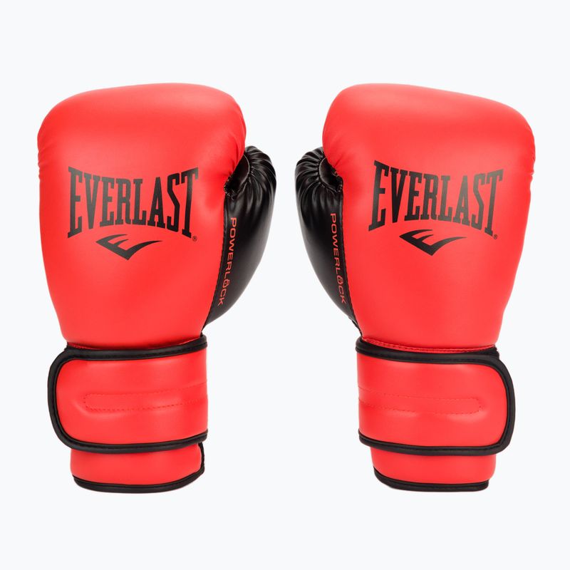 Everlast Powerlock Pu guantoni da boxe uomo rosso EV2200 2