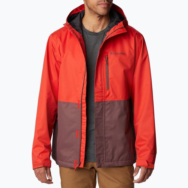 Giacca antipioggia Columbia Hikebound da uomo, color uvetta chiara e piccante 5