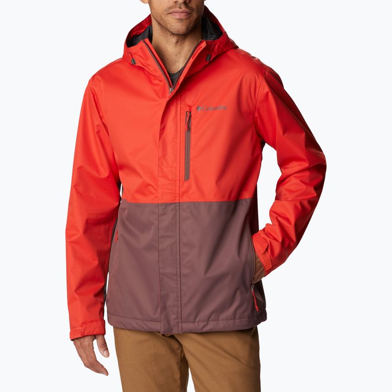 Giacca antipioggia Columbia Hikebound da uomo, color uvetta chiara e piccante 7