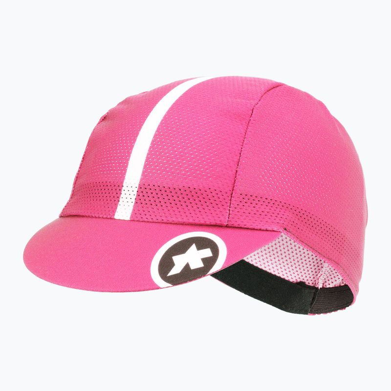 Cappellino da ciclismo ASSOS rosa fluo 2
