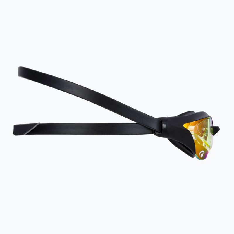Occhiali da nuoto Arena Cobra Core Swipe Mirror giallo rame/nero 3