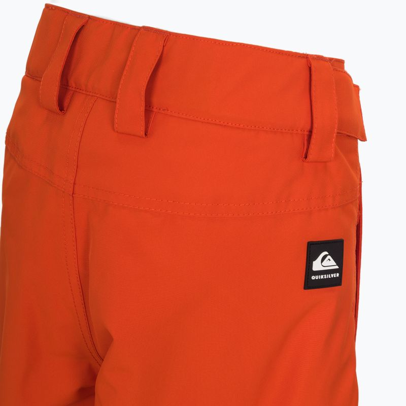 Pantaloni da snowboard per bambini Quiksilver Estate in purea di zucca 10