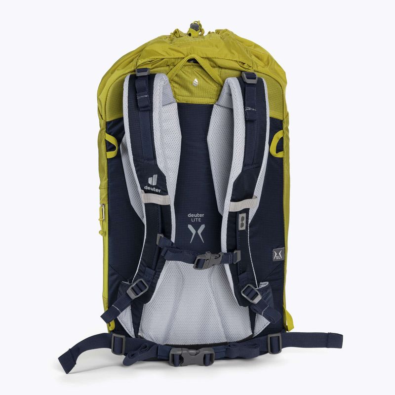 Zaino da arrampicata da donna deuter Guide Lite 22 l SL verde/curry/navy 2
