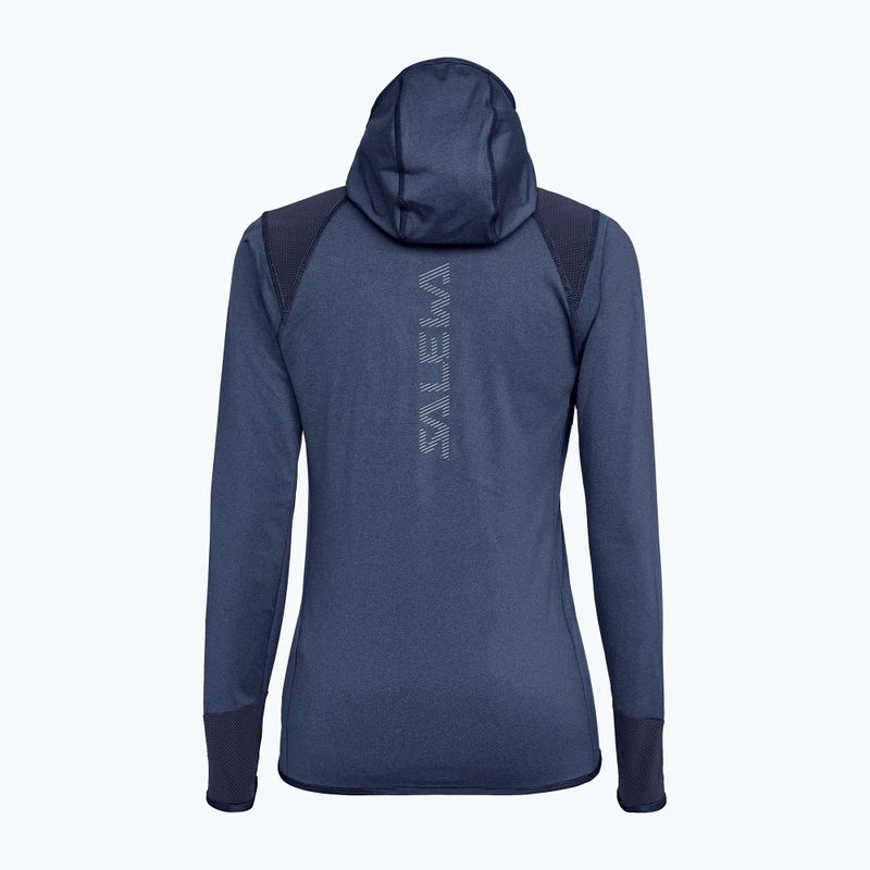 Giacca da trekking da donna Salewa Agner Hybrid PL/DST FZ Hoody navy blazer melange 9