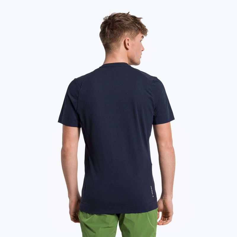 Maglietta da arrampicata Salewa Lavaredo uomo Canapa blazer navy 3