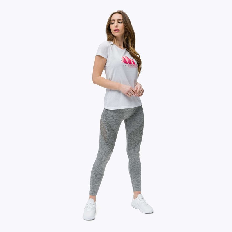 Maglietta trekking donna Salewa Lines Graphic Dry bianco ottico 2