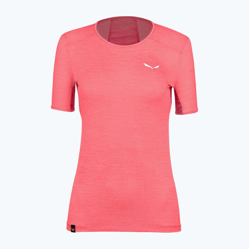 Maglietta trekking donna Salewa Puez Graphic 2 Dry calypso coral melange