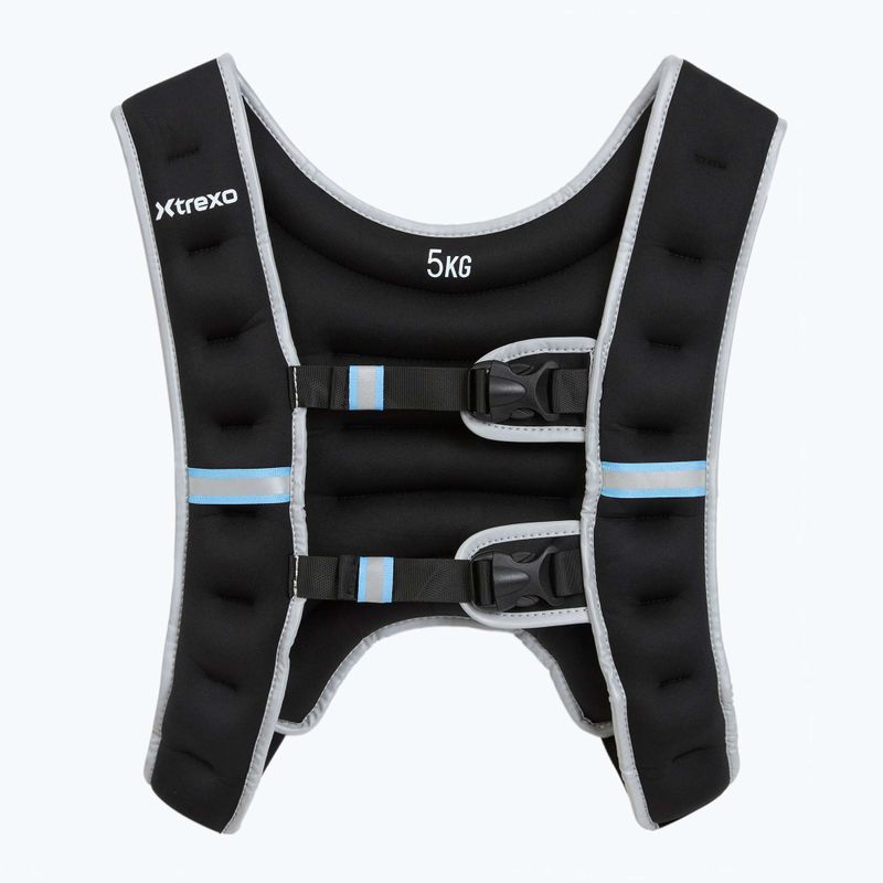 XTREXO WV-05 Gilet per allenamento con i pesi da 5 kg nero