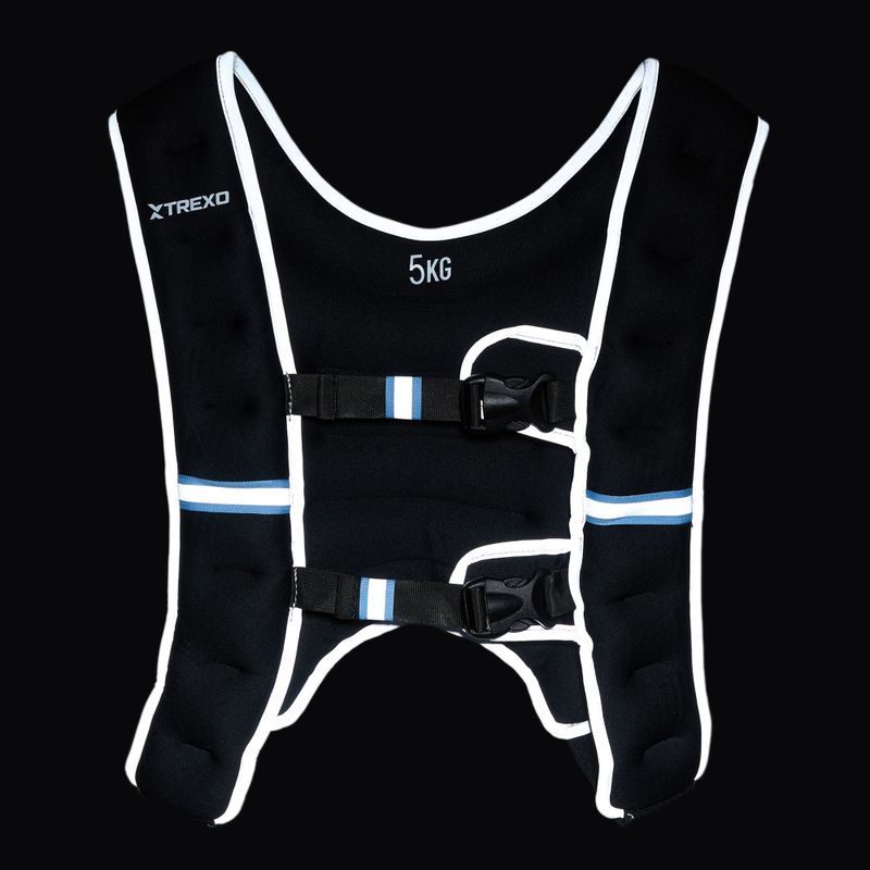 XTREXO WV-05 Gilet per allenamento con i pesi da 5 kg nero 6