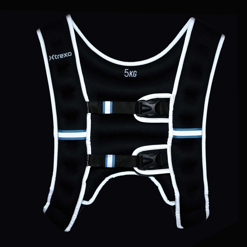 XTREXO WV-05 Gilet per allenamento con i pesi da 5 kg nero 7