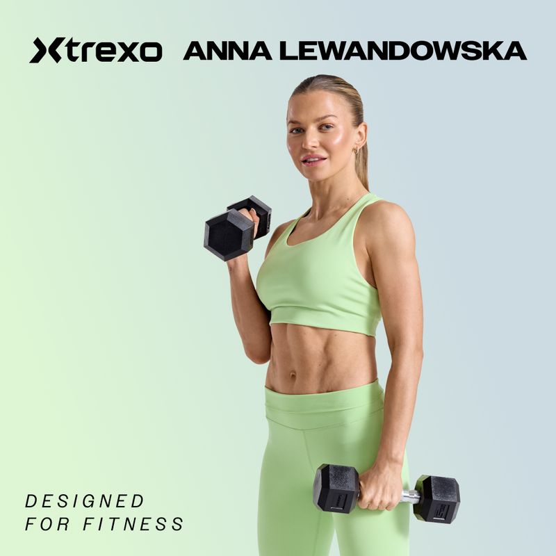 Manubri gommati XTREXO Hex 7,5 kg 2