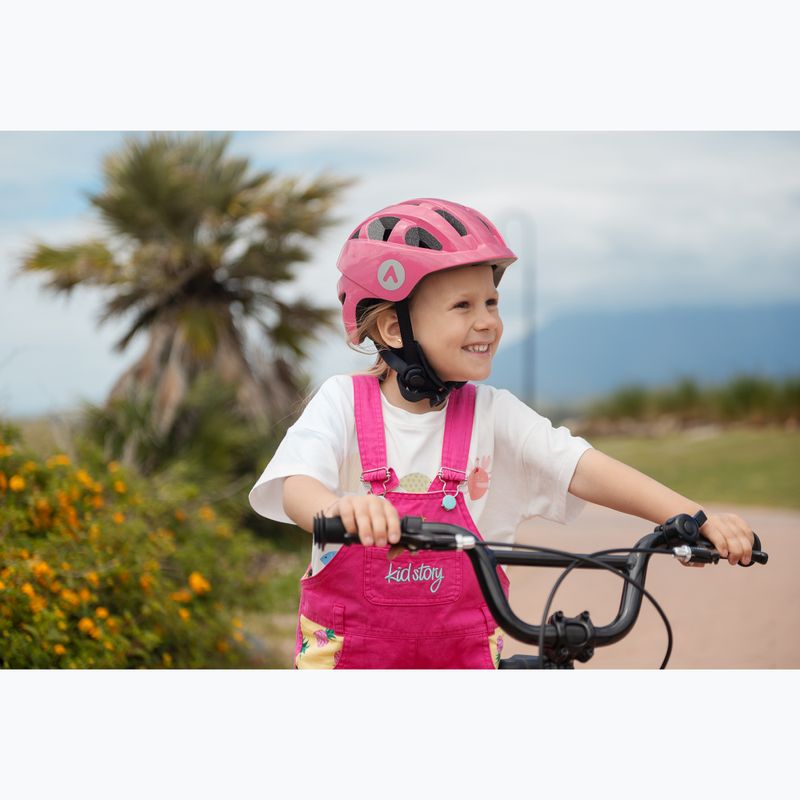 Casco da bicicletta per bambini ATTABO K200 rosa 13