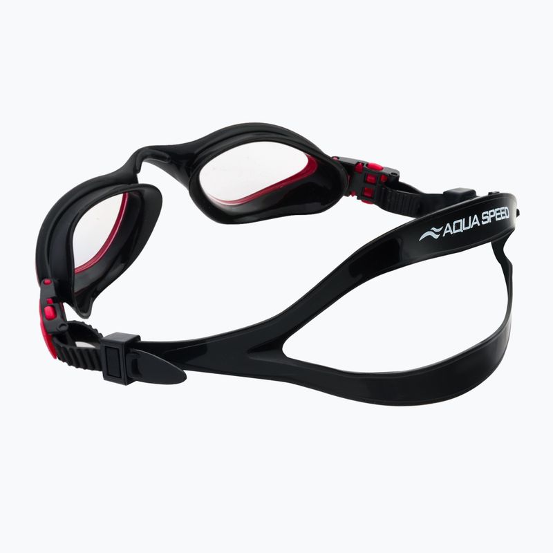 Occhiali da nuoto AQUA-SPEED Flex rosso/nero/luminoso 4