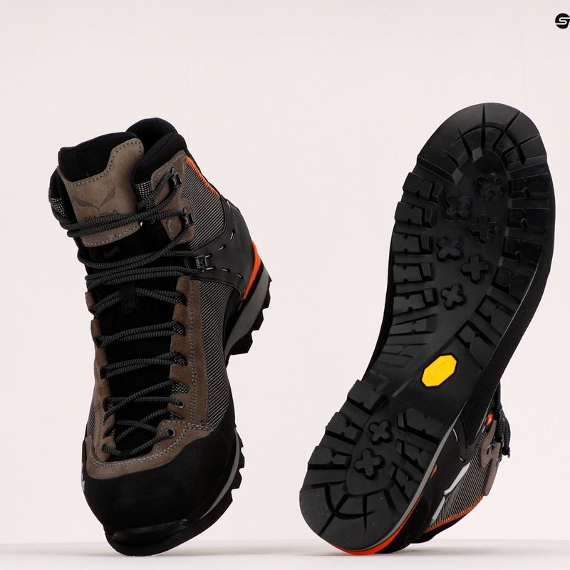 Scarponi da montagna da uomo Salewa Crow GTX wallnut/arancio fluo 11