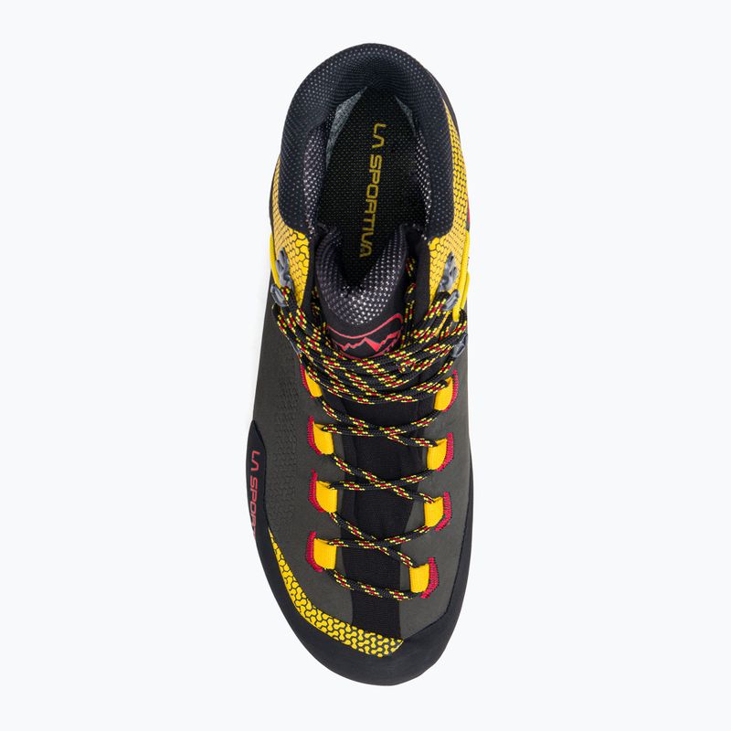 Scarponi da montagna La Sportiva Trango Tech Leather GTX da uomo nero/giallo 6
