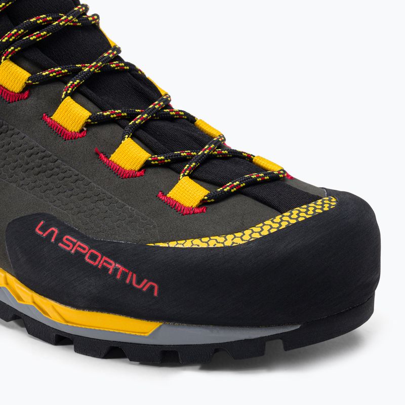 Scarponi da montagna La Sportiva Trango Tech Leather GTX da uomo nero/giallo 7