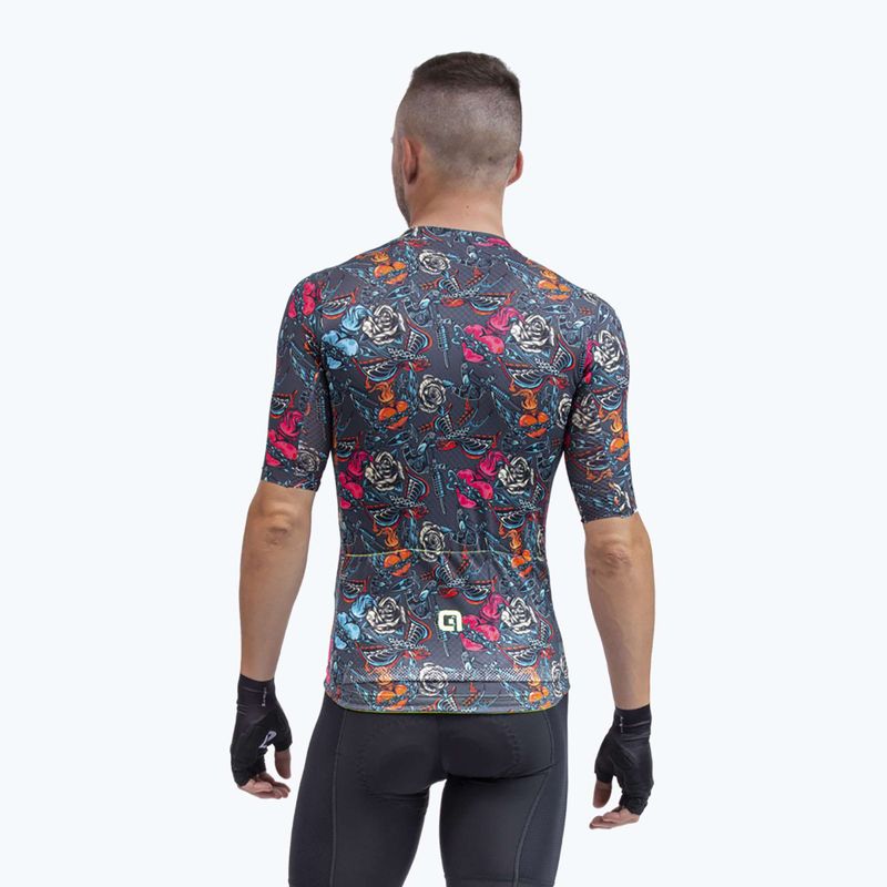 Maglia ciclismo Alé Maglia MC Tattoo uomo grigio 2