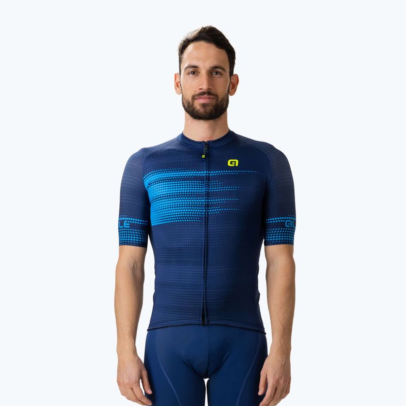 Maglia ciclismo uomo Alé Maglia MC Turbo blu
