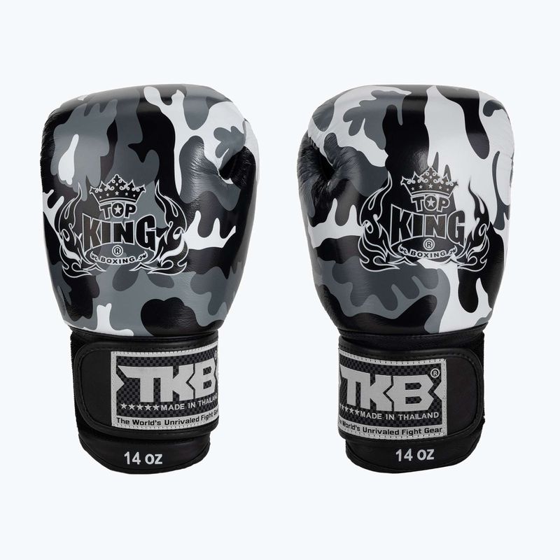 Guantoni da boxe grigi Top King Muay Thai Empower 2