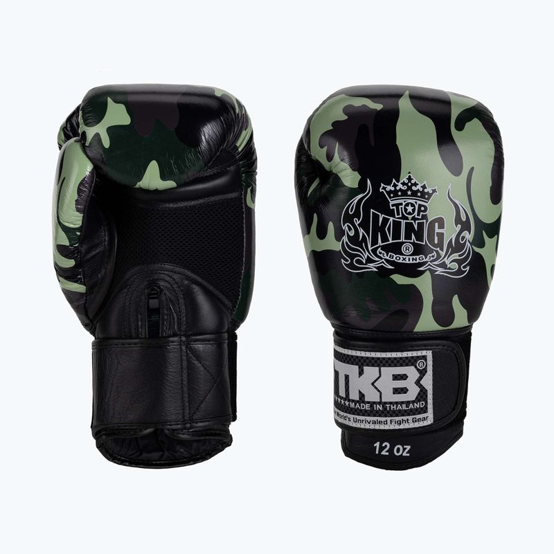 Top King Muay Thai Empower guantoni da boxe verdi