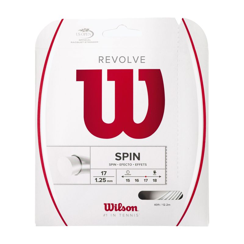 Wilson Revolve 17 corda da tennis 12,2 m bianco WRZ946600+