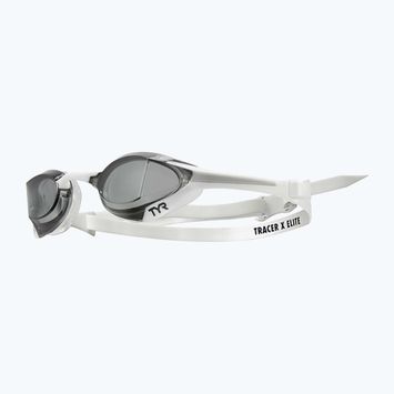 Occhiali da nuoto TYR Tracer-X Elite Racing fumo/bianco