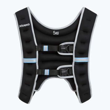 XTREXO WV-05 Gilet per allenamento con i pesi da 5 kg nero