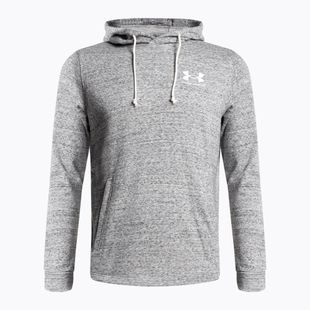 Felpa Under Armour Rival Terry LC HD pitch grigio/bianco da uomo