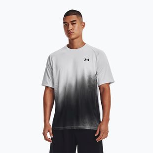 Maglietta da allenamento Under Armour Tech Fade halo grigio/nero/nero da uomo