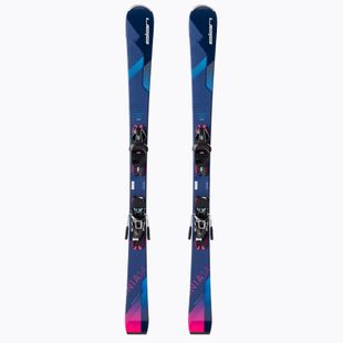 Sci da discesa femminile Elan Insomnia 14 TI PS + attacchi ELW 9 blu/rosa