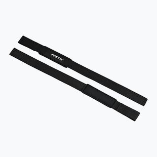 RDX Single Strap cinghie per sollevamento pesi nero
