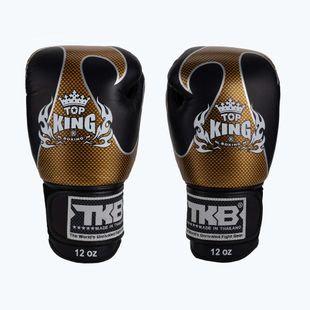 Guanti da boxe Top King Muay Thai Empower nero/oro