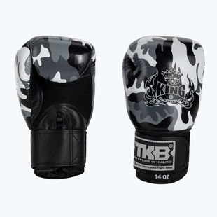 Guantoni da boxe grigi Top King Muay Thai Empower