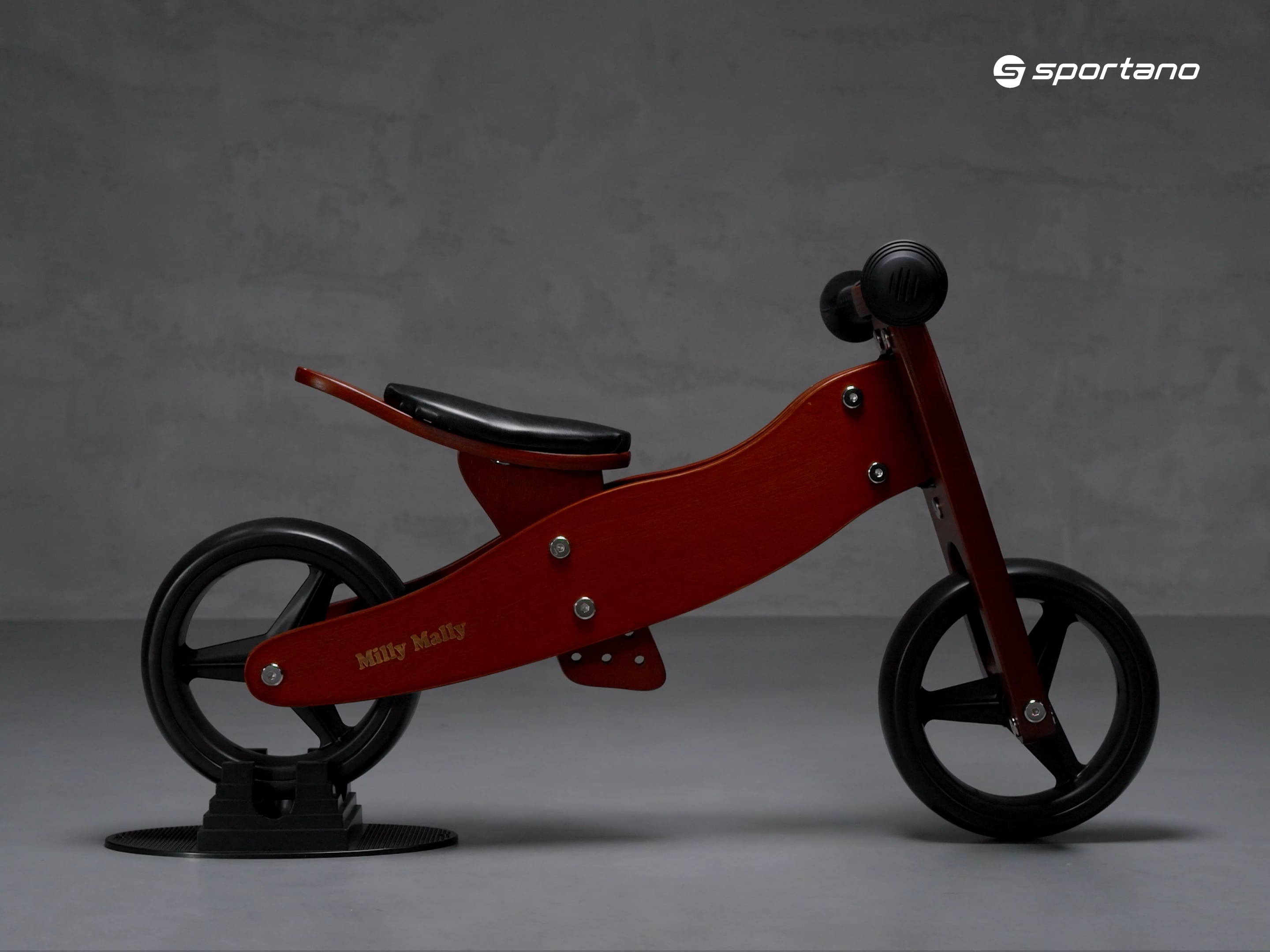 Milly Mally Jake, triciclo da fondo naturale scuro